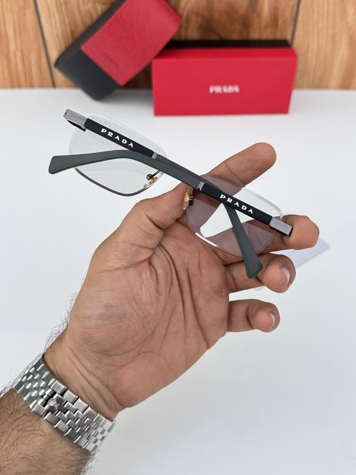 Prada122 silver green