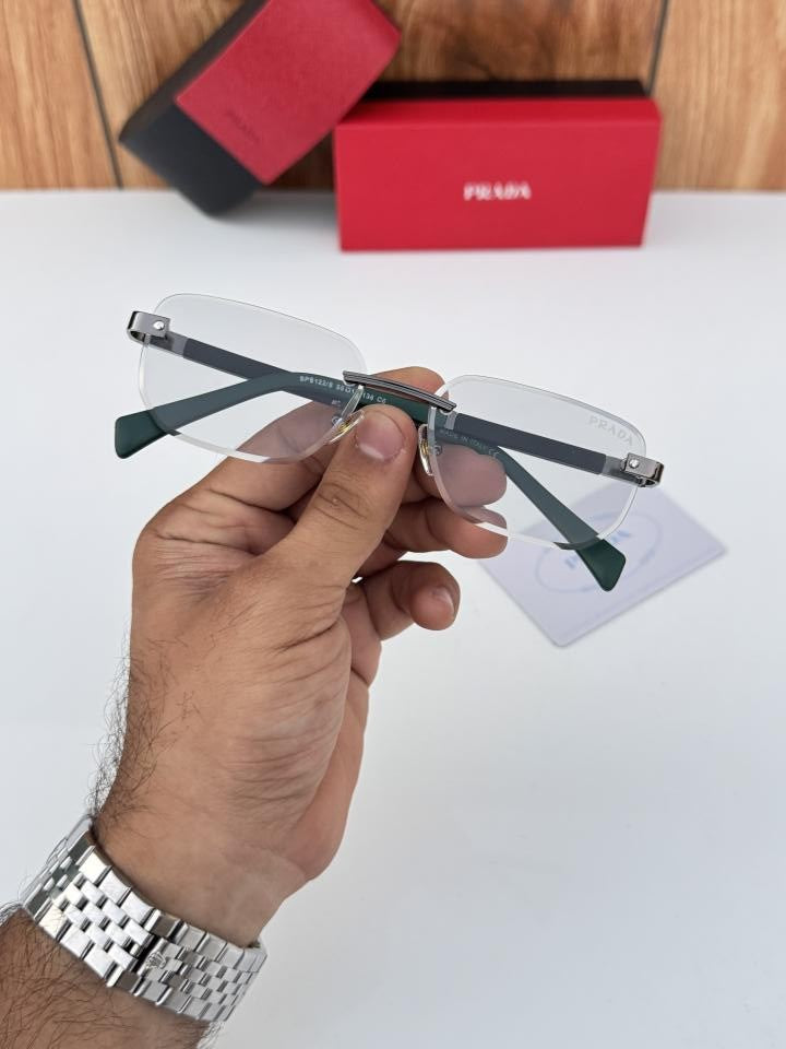 Prada122 silver green