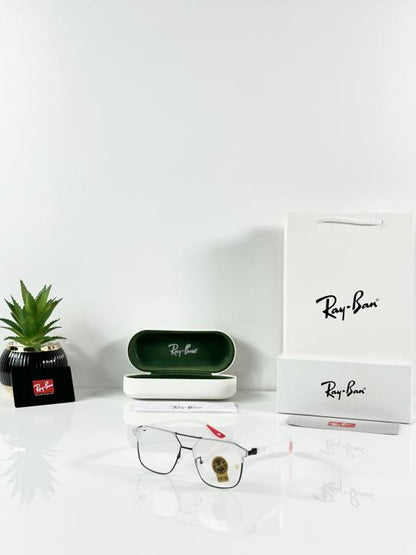 Luxury Transparent Black Square Optical Frame for Men & Women | Lightweight Premium Eyewear