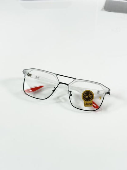 Luxury Transparent Black Square Optical Frame for Men & Women | Lightweight Premium Eyewear