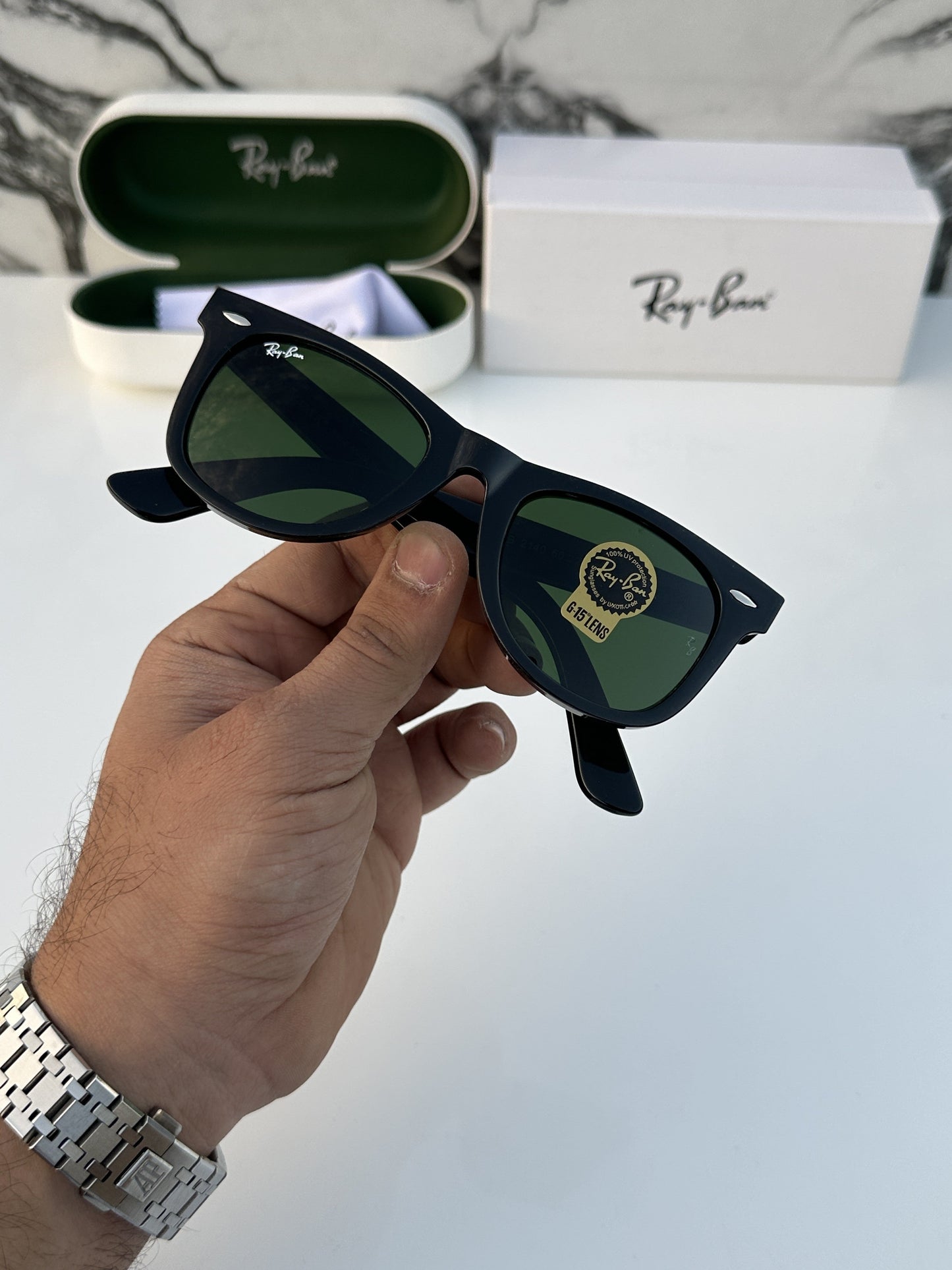 Ray Bann 2140 Slant Black/Green
